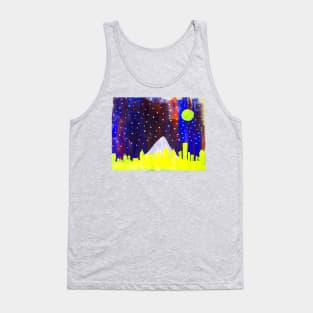 Vibrant City Night Life Tank Top